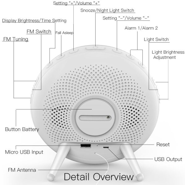 Smart Wireless Sunrise Alarm Clock Light Discount - Image 4