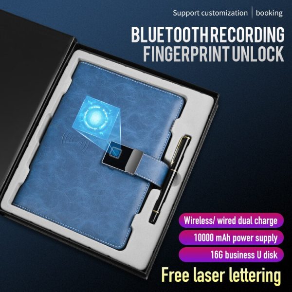 Smart Lock Fingerprint Wireless Charging Notebook For Cheap - Image 4