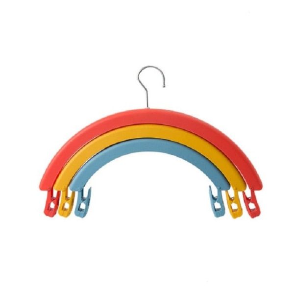 Three-Layer Rotating Cloth Hangers with Clips Cheap - Image 3